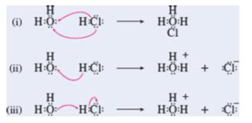 Chapter 16.12, Problem 21PPC, Which of the diagrams best depicts the combination of HCl and water as a Lewis acid-base reaction? 