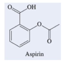 Chapter 16.6, Problem 16.13WE, Aspirin (acetylsalicylie acid, HC9H7O4) is a weak acid. It ionizes in water according to the 