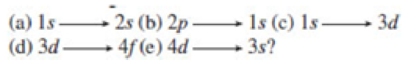 Chapter 3, Problem 3.149QP, When an election makes a transition between energy levels of a hydrogen atom, there are no 