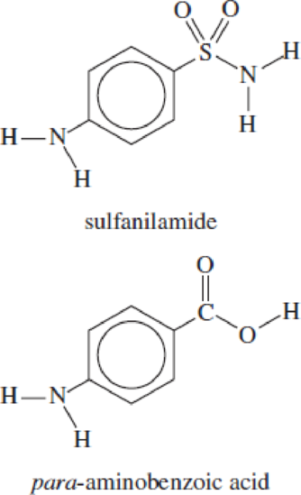 Chapter 12, Problem 24Q, Sulfanilamide is the simplest sulfa drug, a type of antibiotic. It appears to act against bacteria 