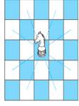 Chapter 10.5, Problem 57E, A knightis a chess piece that can move either two spaces horizontally and one space vertically or 