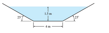 Chapter 13, Problem 123P, A trapczoda1 channel with brick lining has a bottom slope of 0.001 and a base width of 4 m. and the 