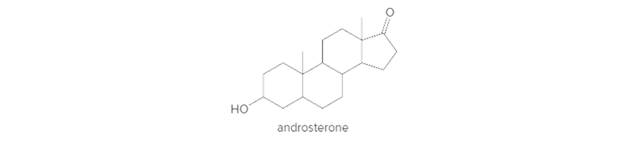 Chapter 16, Problem 81P, Androsterone is a male sex hormone that controls the development of secondary sex characteristics in 