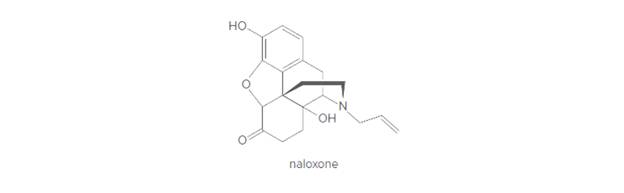 Chapter 18.5, Problem 18.9P, Naloxone is a drug used to treat overdoses of heroin and prescription opioids. (a) Label the amine 