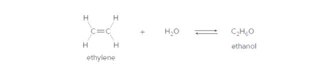 Chapter 6, Problem 30P, Ethanol ( C2H6O ), a gasoline additive, is formed by the reaction of ethylene (CH2CH2) with water. 