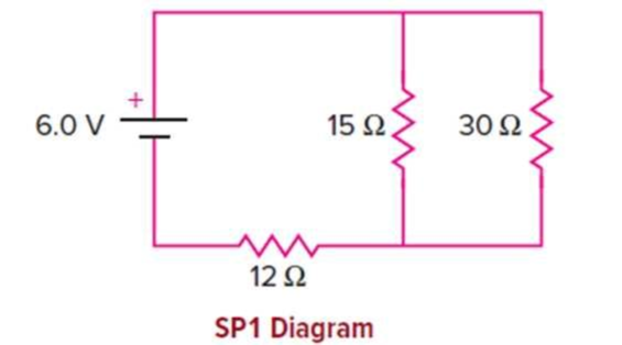 Chapter 13, Problem 1SP, In the circuit shown, the internal resistance of the battery can be considered negligible. a.What is 
