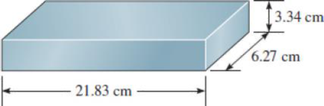 Chapter 1, Problem 1.101QP, A cobalt bar (density = 8.90 g/cm3) is shown here. What is the mass of this bar to the appropriate 