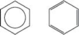 Chapter 10, Problem 10.66QP, Explain why the symbol on the left is a better representation of benzene molecules than that on the 