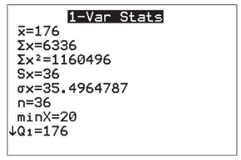 Chapter 3.2, Problem 33E, The following TI-84 Plus display presents some sample statistics. Assume that a histogram of the 