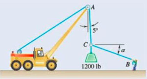 Chapter 2.3, Problem 2.59P, For the situation described in Fig. P2.48, determine (a) the value of  for which the tension in rope 