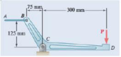 Chapter 4.1, Problem 4.15P, PROBLEM 4.15 The required tension in cable AB is 1200 N. Determine (a) the vertical force P that 