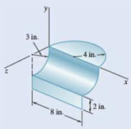 Chapter 5.4, Problem 5.112P, Locate the center of gravity of the sheet-metal form show Fig. P5.112 