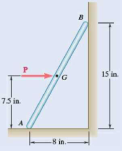 Chapter 8.1, Problem 8.24P, In Prob. 8.23, determine the largest value of P for which equilibrium is maintained. 8.23 The 10-lb 