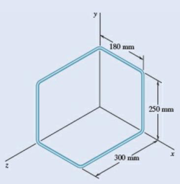 Chapter 9.6, Problem 9.157P, The figure shown is formed of 1.5-mm-diameter aluminum wire. Knowing that the density of aluminum is 