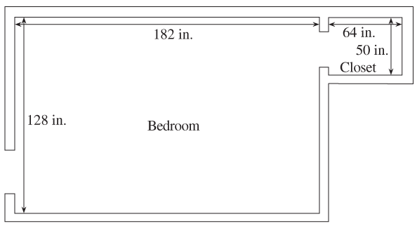 Chapter 2.6, Problem 2G, Find the area of the bedroom only in square inches. (Recall that the area of a rectangle is length 