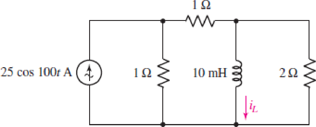 Chapter 10, Problem 11E, Assuming there are no longer any transients present, determine the current labeled iL in the circuit 