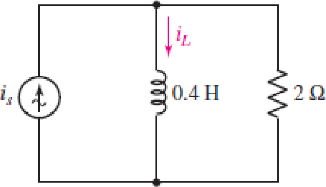 Chapter 10, Problem 22E, For the circuit of Fig. 10.51, if is = 2 cos 5t A, use a suitable complex source replacement to 