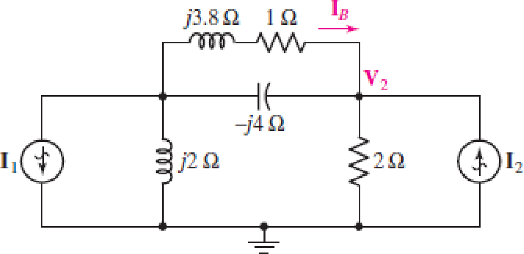 Chapter 10, Problem 54E, Determine V2 in the circuit of Fig. 10.62 if and . FIGURE 10.62 , example  3