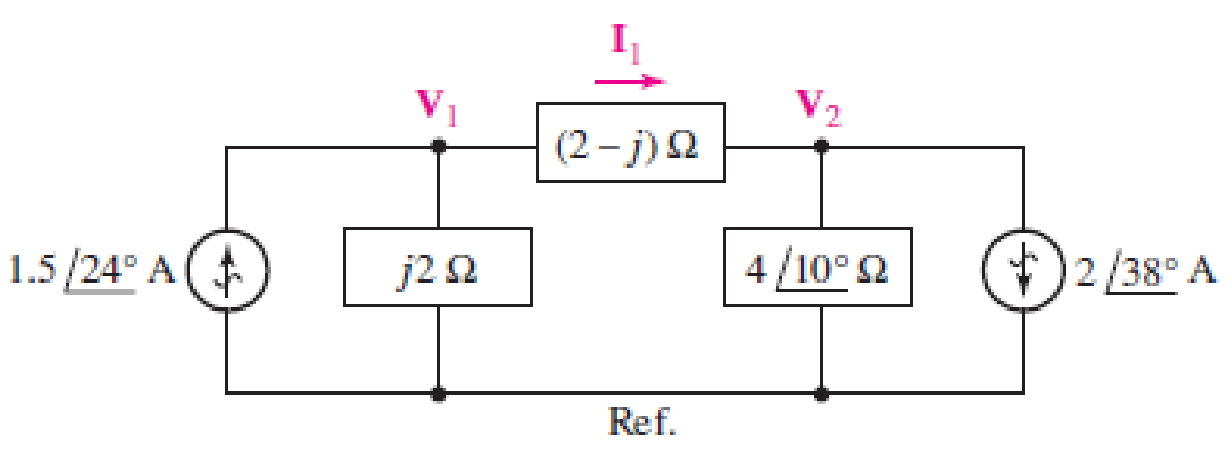 Chapter 10, Problem 65E, The (2  j)  impedance in the circuit of Fig. 10.69 is replaced with a (1 + j)  impedance. Perform a 