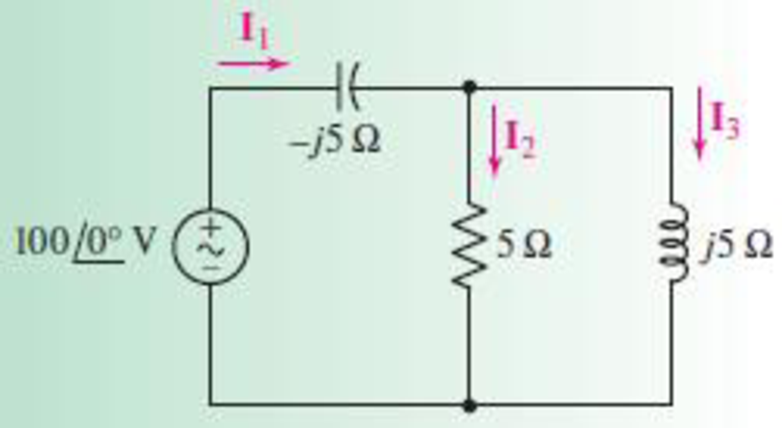 Chapter 10.5, Problem 10P, In the frequency-domain circuit of Fig. 10.21, find (a) I1; (b) I2; (c) I3.  FIGURE 10.21 