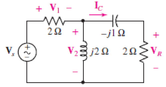 Chapter 10.8, Problem 17P, Select some convenient reference value for IC in the circuit of Fig. 10.44; draw a phasor diagram 