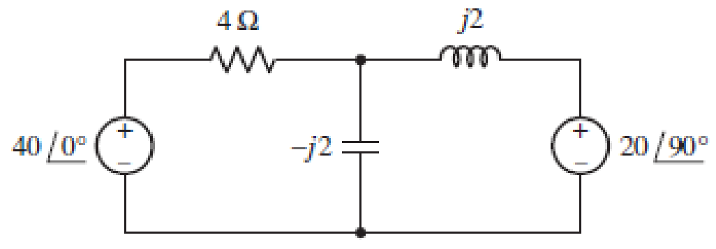 Chapter 11, Problem 15E, Find the average power for each element in the circuit of Fig. 11.32.  FIGURE 11.32 