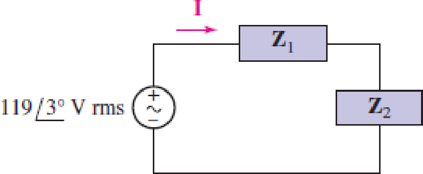Chapter 11, Problem 36E, FIGURE 11.43 Calculate the power factor of the combined loads of the circuit depicted in Fig. 11.43 