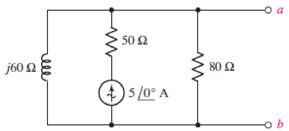 Chapter 11, Problem 56E, For the circuit of Fig. 11.50, assume the source operates at a frequency of 100 rad/s. (a) Determine 