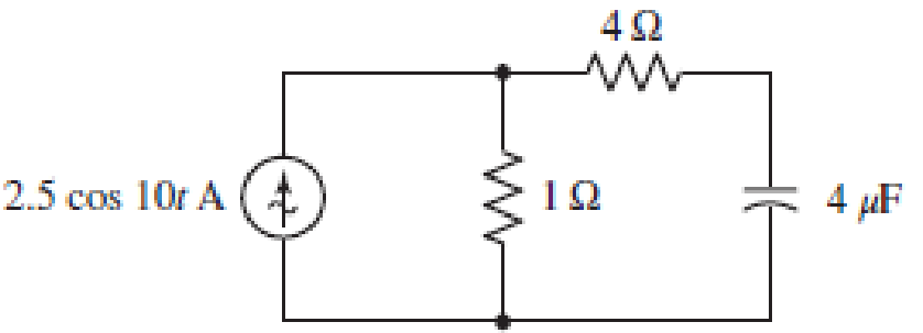 Chapter 11, Problem 7E, Assuming no transients are present, calculate the power absorbed by each element shown in the 