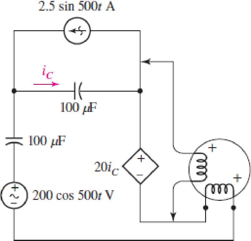 Chapter 12, Problem 38E, Find the reading of the wattmeter connected in the circuit of Fig. 12.38. FIGURE 12.38 
