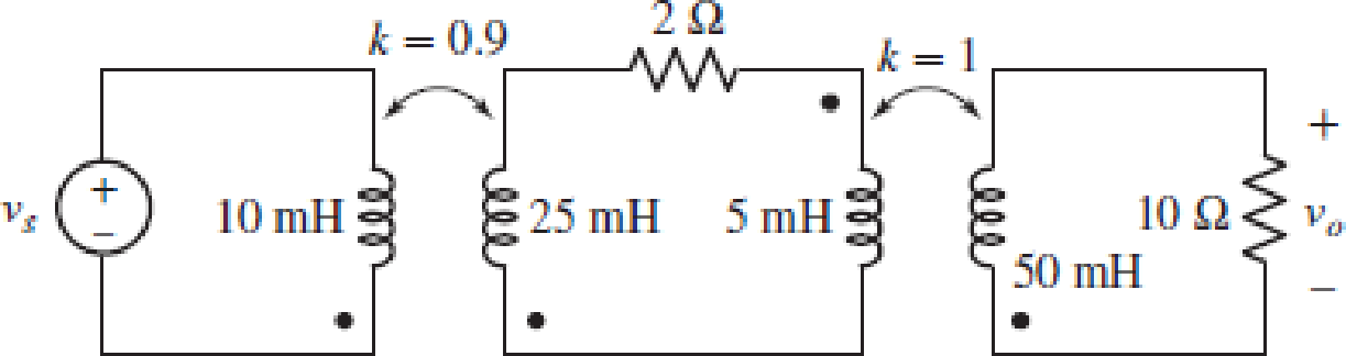 Chapter 13, Problem 38E, FIGURE 13.60 For the circuit of Fig. 13.60, redraw using equivalent T networks. Calculate vo for the 