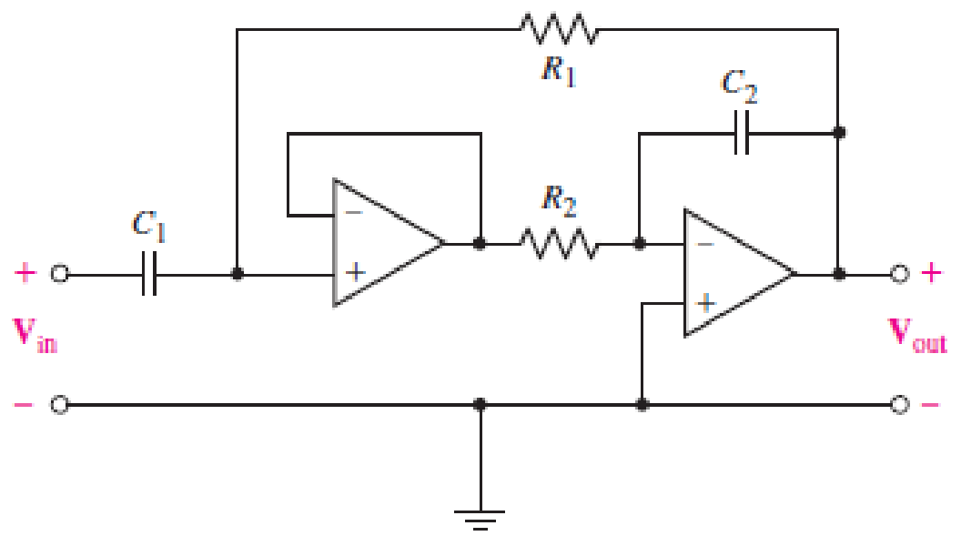 Chapter 15, Problem 50E, Examine the filter for the circuit in Fig. 15.69. (a) Without going through a full mathematical 