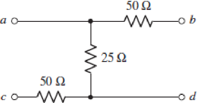 Chapter 16, Problem 40E, Determine the h parameters which describe the purely resistive network shown in Fig. 16.56 by 