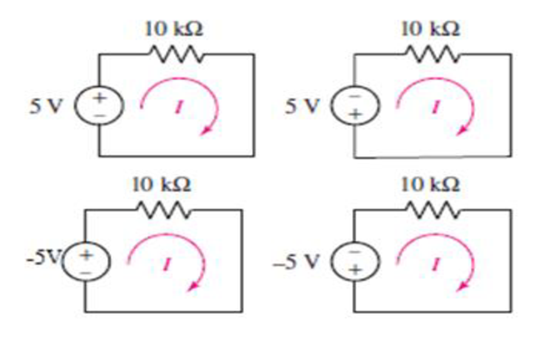 Chapter 2, Problem 54E, For each of the circuits in Fig. 2.40, find the current I and compute the power absorbed by the 