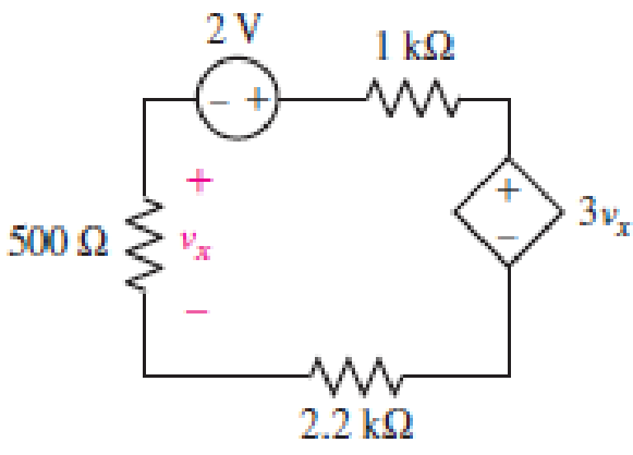 Chapter 3, Problem 27E, Compute the power absorbed by each element of the circuit of Fig. 3.67.  FIGURE 3.67 