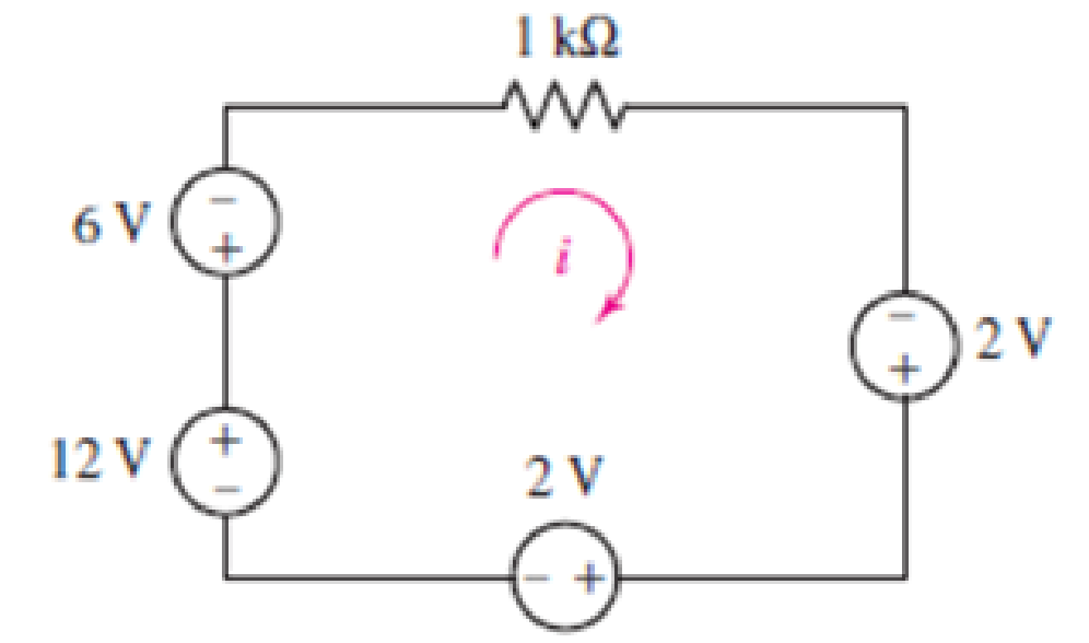 Chapter 3, Problem 37E, For the circuit presented in Fig. 3.76. determine the current labeled i by first combining the four 