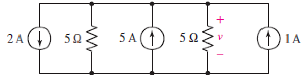 Chapter 3, Problem 45E, (a) Simplify the circuit of Fig. 3.84, using appropriate source and resistor combinations. (b) 