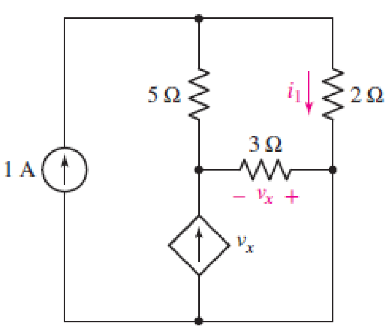 Chapter 4, Problem 16E, Using nodal analysis as appropriate, determine the current labeled i1 in the circuit of Fig. 4.46. 