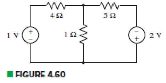 Chapter 4, Problem 32E, Determine the currents flowing out of the positive terminal of each voltage source in the circuit of 