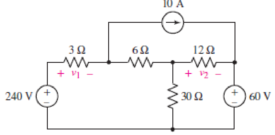 Chapter 4, Problem 55E, The circuit of Fig. 4.81 contains three sources. (a) As it is now drawn, would nodal or mesh 