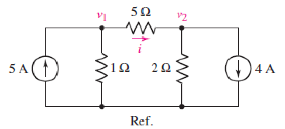 Chapter 4, Problem 5E, In the circuit of Fig. 4.35, determine the current labeled i with the assistance of nodal analysis 