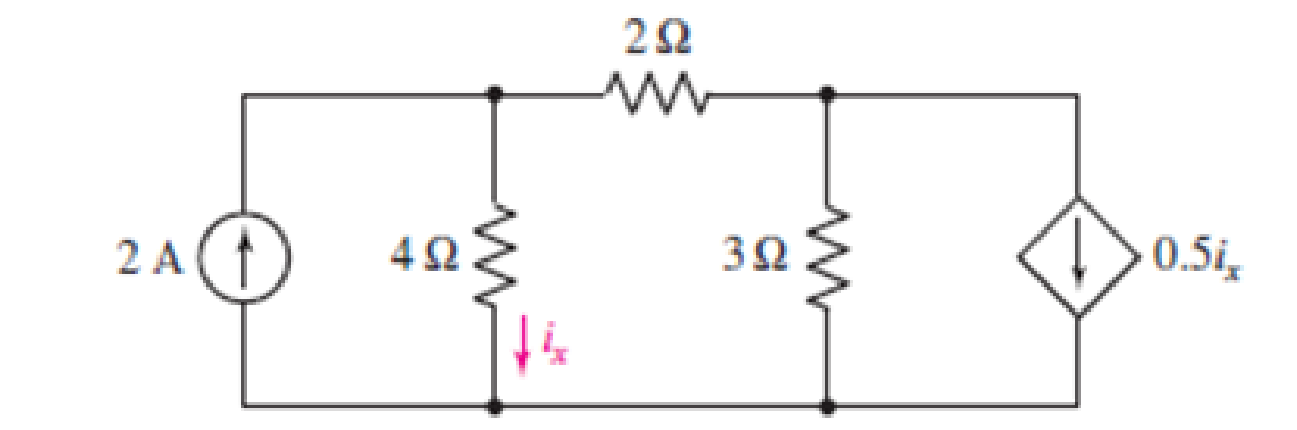 Chapter 4, Problem 7E, For the circuit in Fig. 4.37, determine the value of the current ix. FIGURE 4.37 