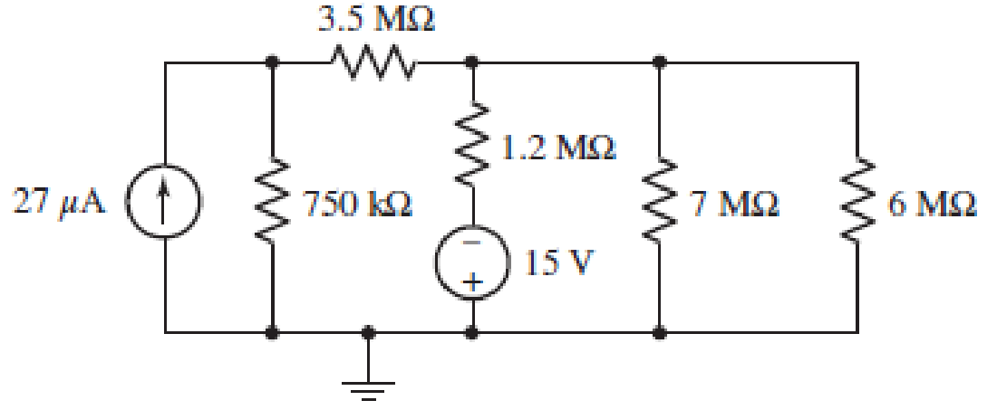 Chapter 5, Problem 18E, (a) Using repeated source transformations, reduce the circuit of Fig. 5.62 to a voltage source in 