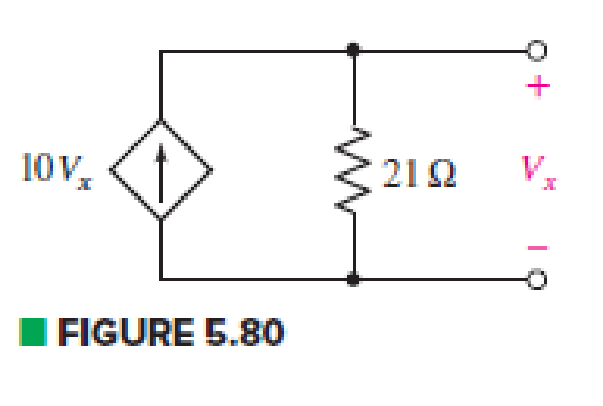 Chapter 5, Problem 39E, Determine the Thvenin and Norton equivalents of the circuit represented in Fig. 5.80 from the 