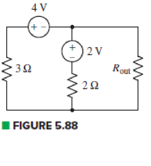 Chapter 5, Problem 47E, For the circuit drawn in Fig. 5.88, (a) determine the Thvenin equivalent connected to Rout. (b) 