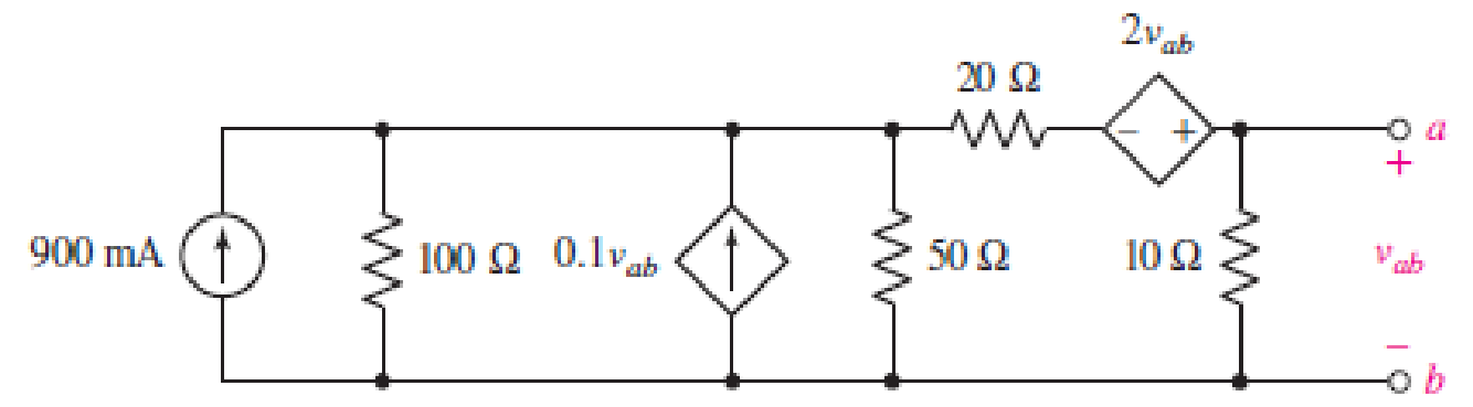 Chapter 5, Problem 54E, Determine what value of resistance would absorb maximum power from the circuit of Fig. 5.94 when 