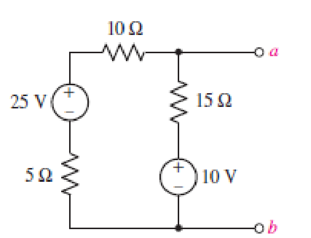 Chapter 5, Problem 68E, A 2.57  load is connected between terminals a and b of the network drawn in Fig. 5.106. 