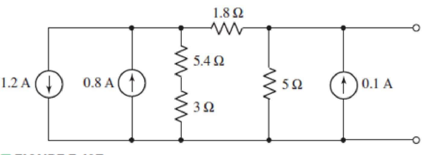 Chapter 5, Problem 69E, A load resistor is connected across the open terminals of the circuit shown in Fig. 5.107, and its 