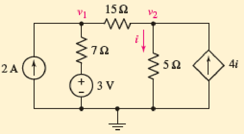 Chapter 5.2, Problem 2P, For the circuit of Fig. 5.7, use superposition to obtain the voltage across each current source.  