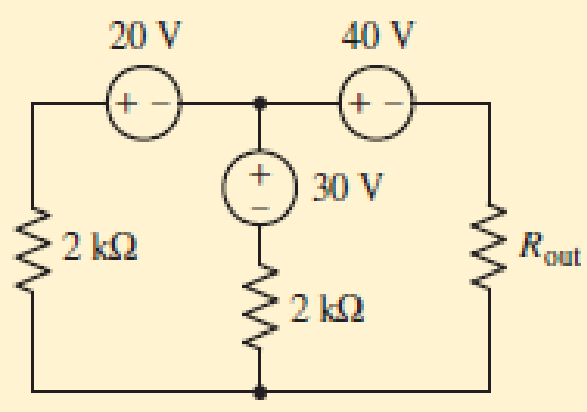 Chapter 5.4, Problem 10P, Consider the circuit of Fig. 5.43.  FIGURE 5.43 (a) What is the maximum power that can be delivered 